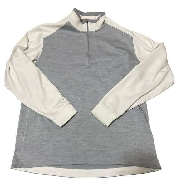 Nike Golf Sweatshirt Mens Size XL Gray 1/4 Zip Dri-Fit Wool Blend 509095-047 - Picture 1 of 8